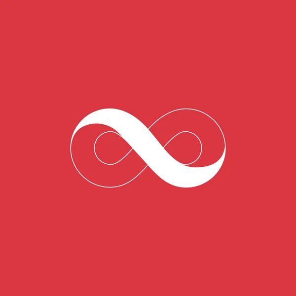 Signo de infinito simple — Vector de stock