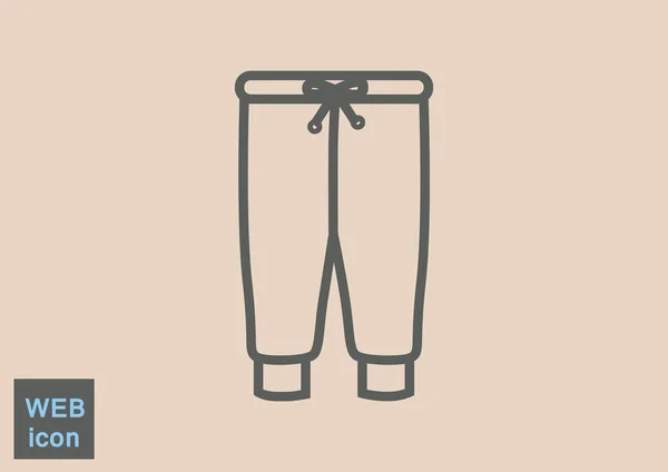 Ikona webové kalhoty — Stockový vektor