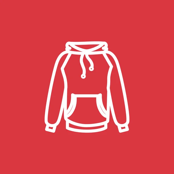 Sudadera con capucha icono web — Vector de stock