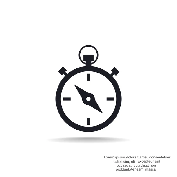 Simple icône web chronomètre — Image vectorielle