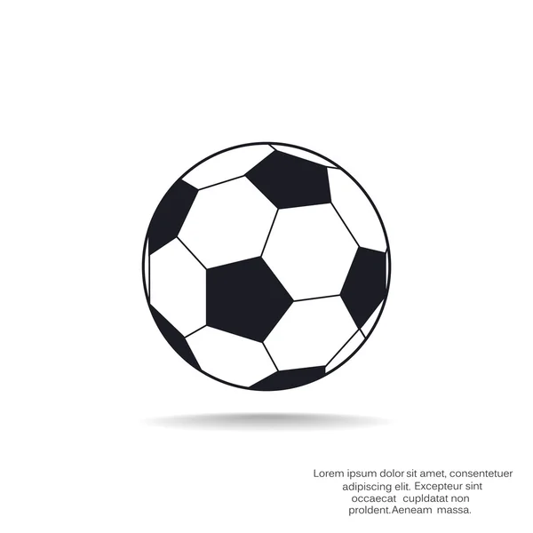 Illustration web ballon de football — Image vectorielle