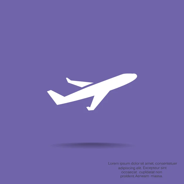 Simple jet icon — Stock Vector