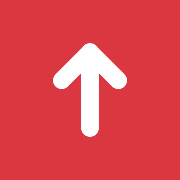 Flecha apuntando hacia arriba icono web — Vector de stock
