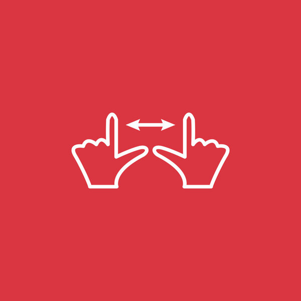 Touch screen web icon