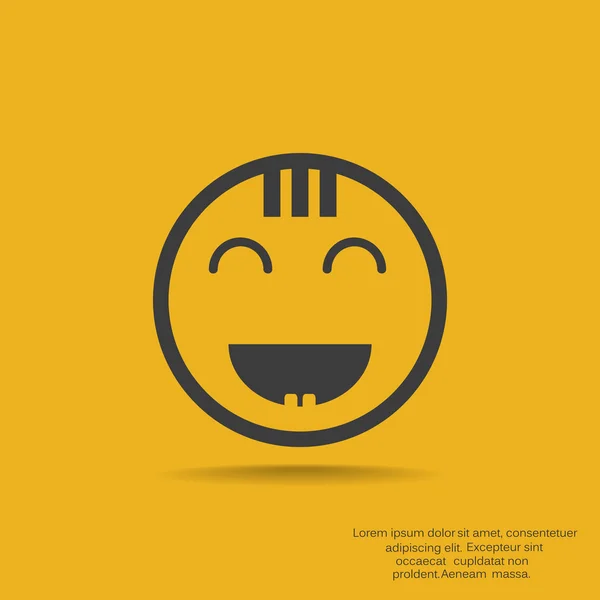 Doodle happy child face — Stock Vector