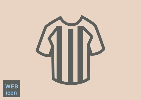Futebol T-shirt web ícone —  Vetores de Stock