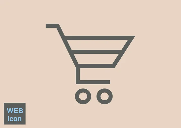 Carro de compras icono web — Archivo Imágenes Vectoriales