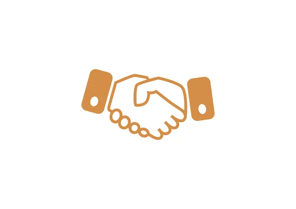 Handshake simple web icon — Stock Vector