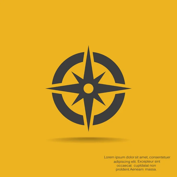 Kompas web pictogram — Stockvector