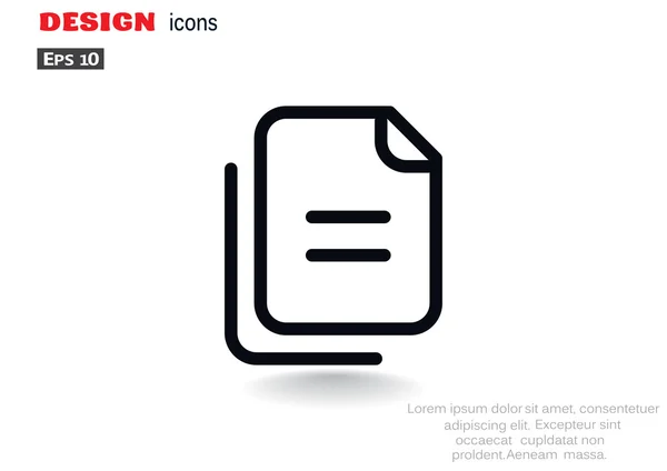 Bestanden of documenten web-pictogram — Stockvector