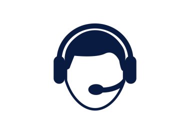 CallCenter operatör basit web simgesi