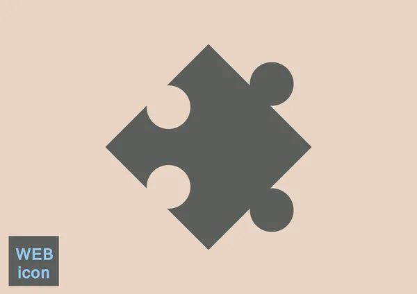 パズル要素の単純な web アイコン — ストックベクタ