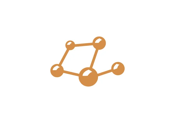 분자 복합 웹 아이콘 — 스톡 벡터