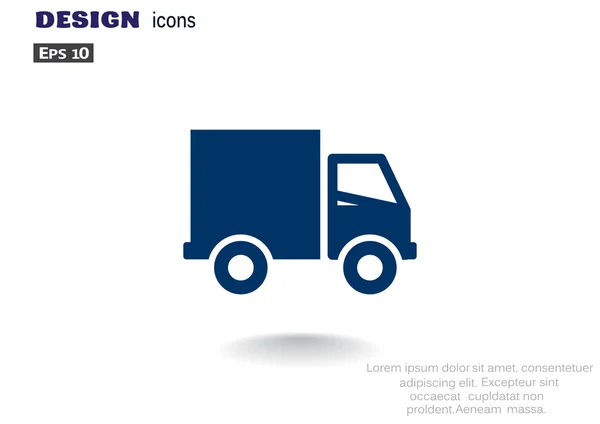 Shipping and delivery of web icon — Stock Vector