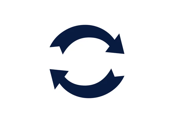 Círculo con flechas icono web — Vector de stock