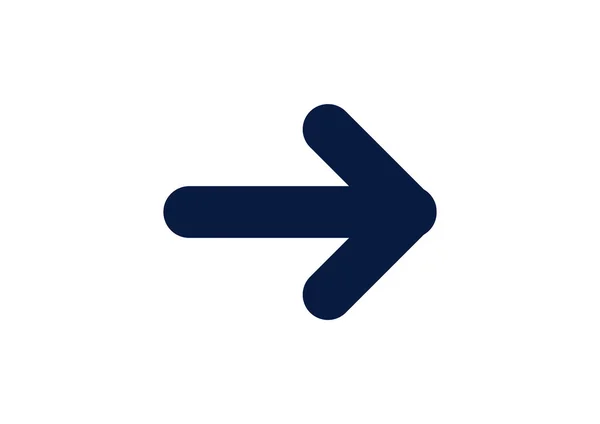 Pfeil zeigt rechts Symbol — Stockvektor