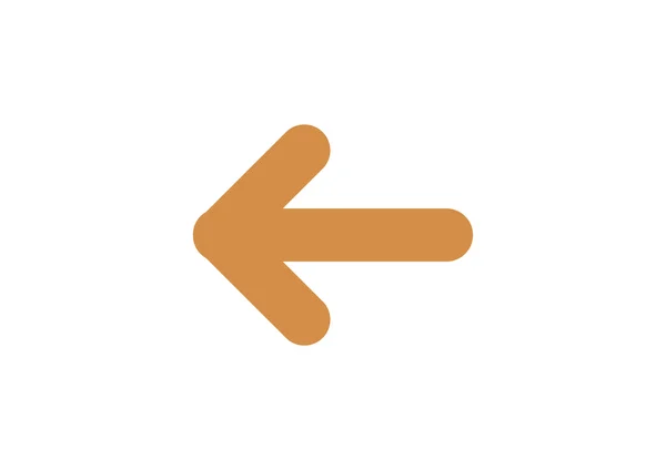 Flecha apuntando icono izquierdo — Vector de stock