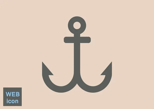 Anchor simple icon — Stock Vector