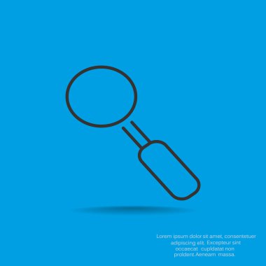 Basit büyüteç simgesini