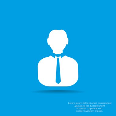 İşadamı siluet web simgesi