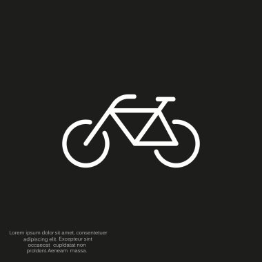 Bisiklet basit web simgesi