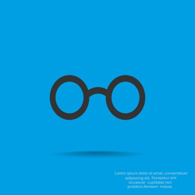 Retro yuvarlak gözlük simgesi