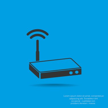 Dalgalar web simgesi ile modem