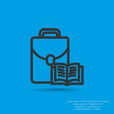 Çantanı açık kitap ile