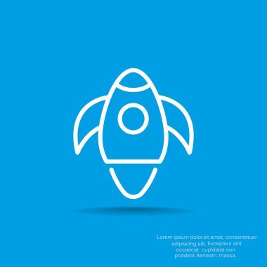 Basit roket web simgesi