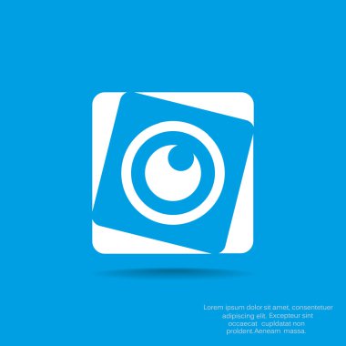 Objektif göz web simgesi