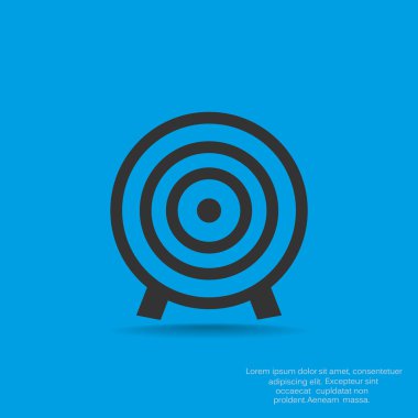 Yuvarlak hedef web simgesi