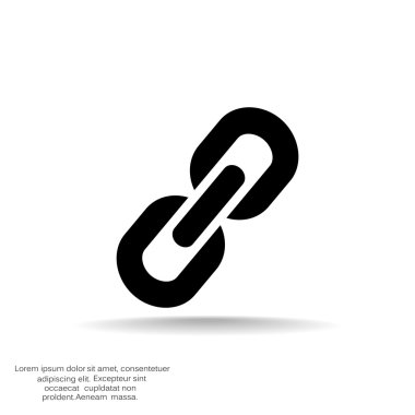Zincir işareti iletişim web simgesi