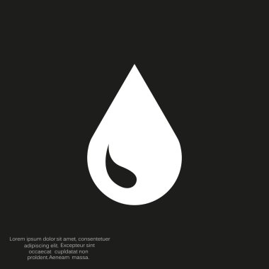 Sıvı damlacık basit web simgesi