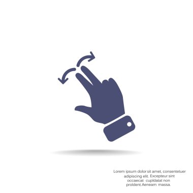 Dokunmatik ekran web simgesi