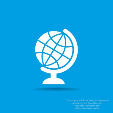 Basit küre web simgesi 