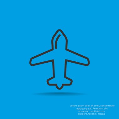 uçak web simgesi
