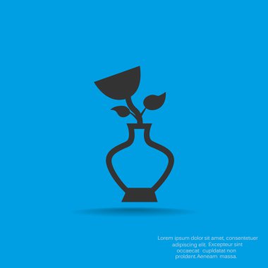 Gül vazo simgesi
