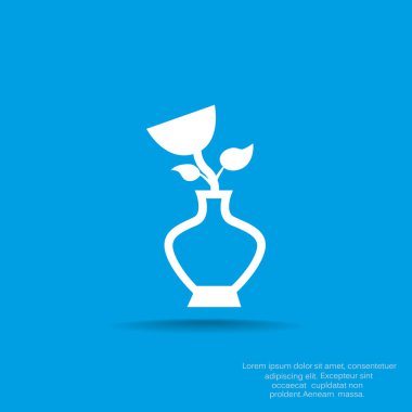 Gül vazo simgesi