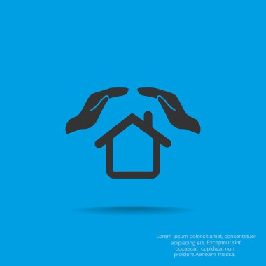 Eller basit simgesi olan ev