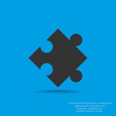 Bulmaca öğesi basit web simgesi