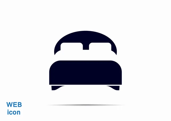 Double bed web icon — Stock Vector