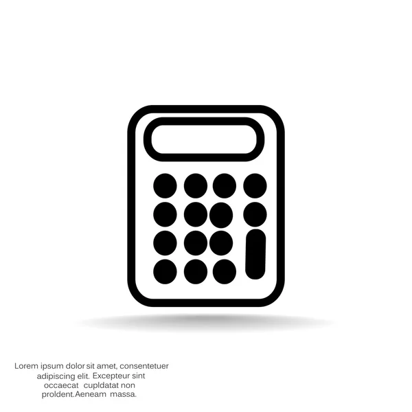 Calculadora icono web — Archivo Imágenes Vectoriales