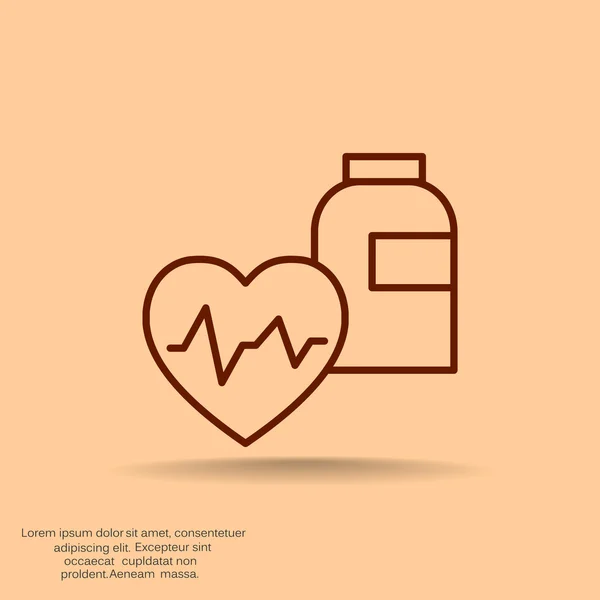 Guérison pour la santé cardiaque — Image vectorielle