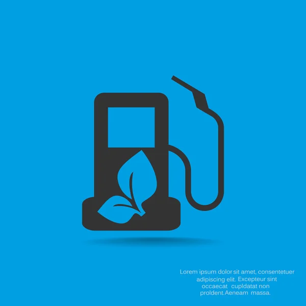 Eko yakıt basit simgesi — Stok Vektör