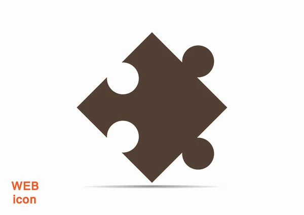 Ikona prvku jednoduchý web puzzle — Stockový vektor