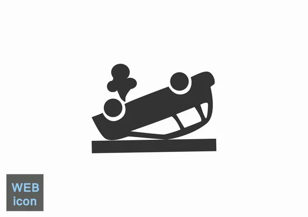 Icono web de coche roto — Vector de stock