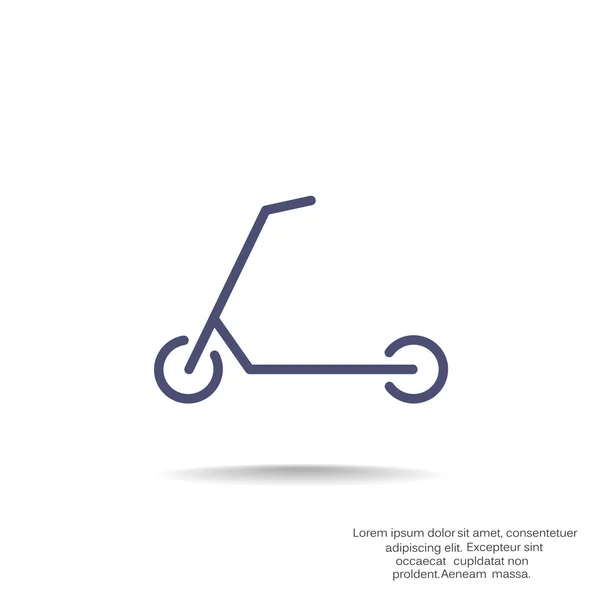Scooter para niños icono — Archivo Imágenes Vectoriales