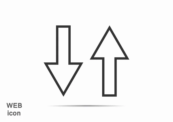 Two arrows icon — Stock Vector