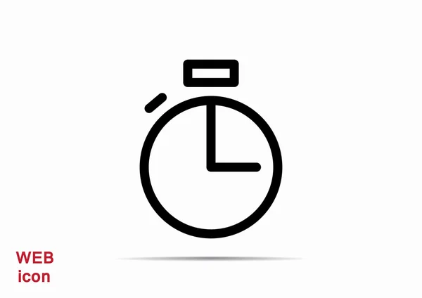 Semplice icona web del cronometro — Vettoriale Stock
