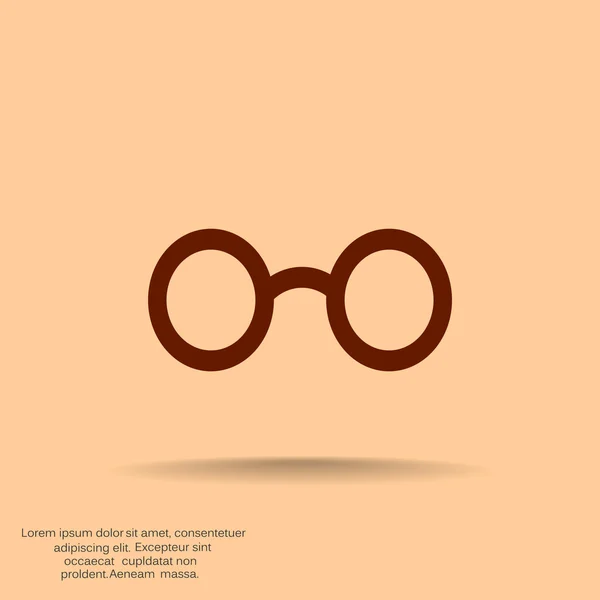 Icono de gafas redondeadas retro — Archivo Imágenes Vectoriales